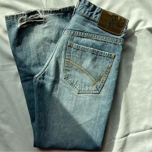 Vintage unionbay distressed straight-leg mom denim jeans